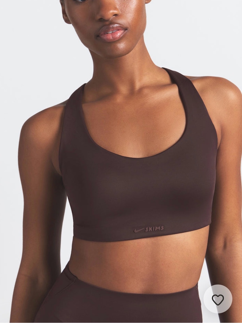 NikeSKIMS shine racer back bra
